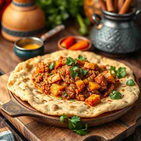 Injera Firfir - Easy Ethiopian Food Recipe